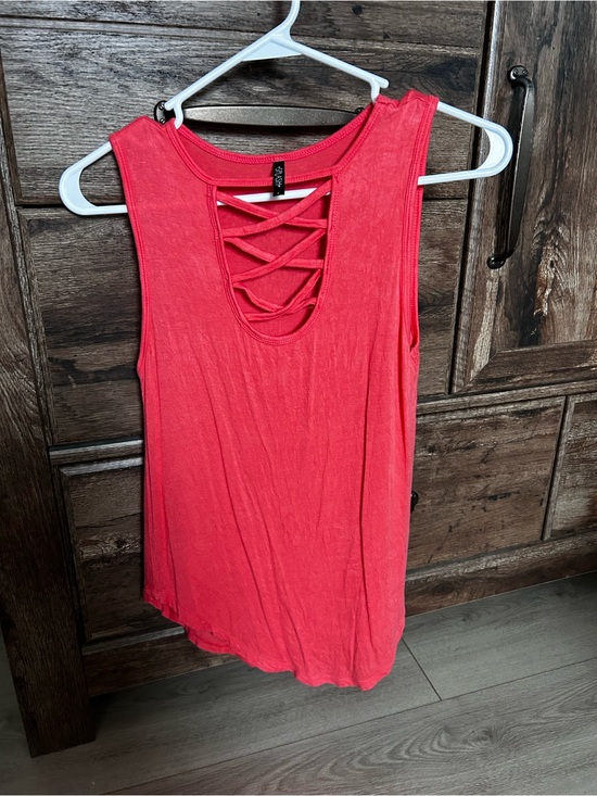 Splash Tops - Splash | Coral Red Tank Top
